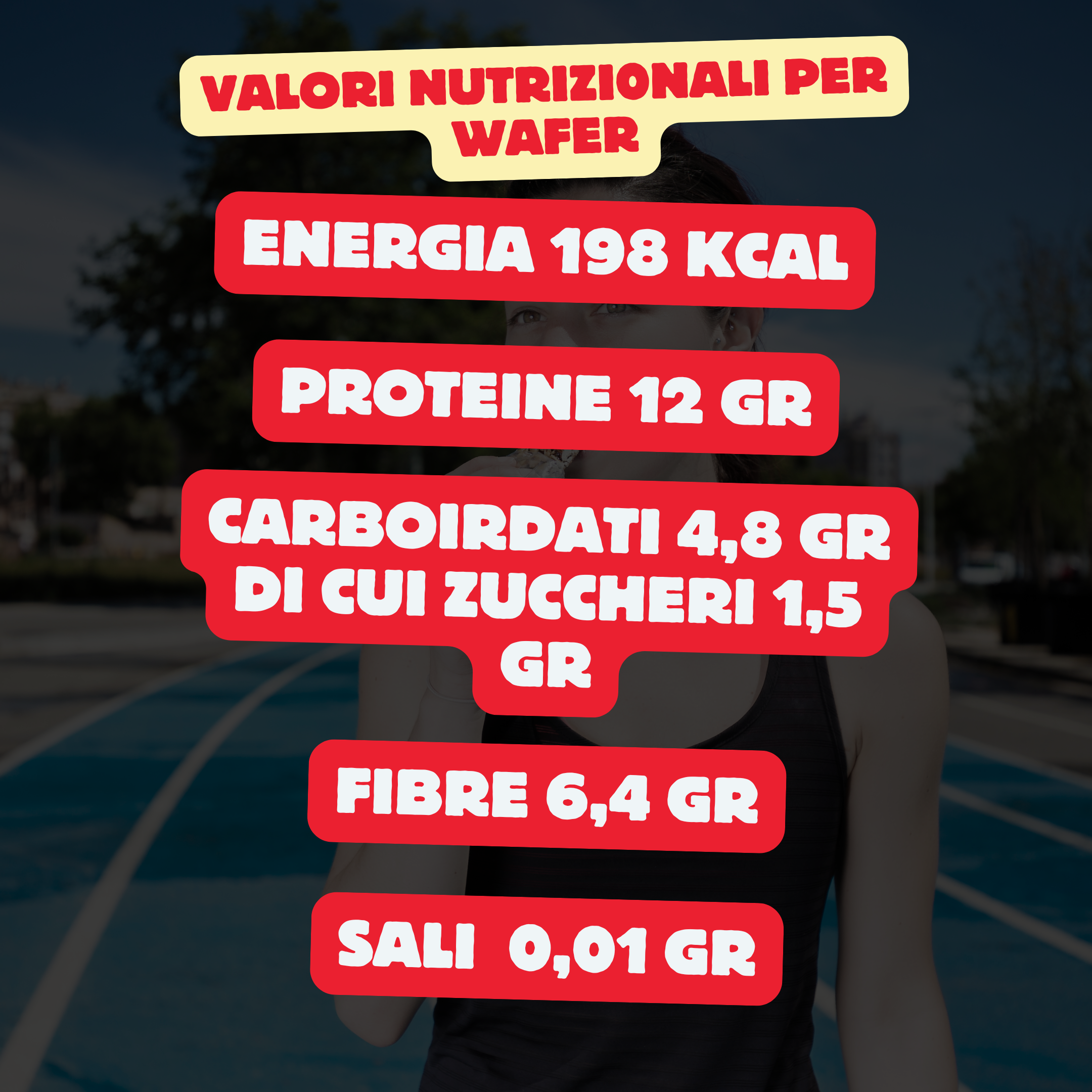 Mond 14 Wafer Proteici Caramello Salato da 40 gr - Wafer Sostituto Pasto - Low Carb - Senza Glutine - Made In Italy - Qualità Top