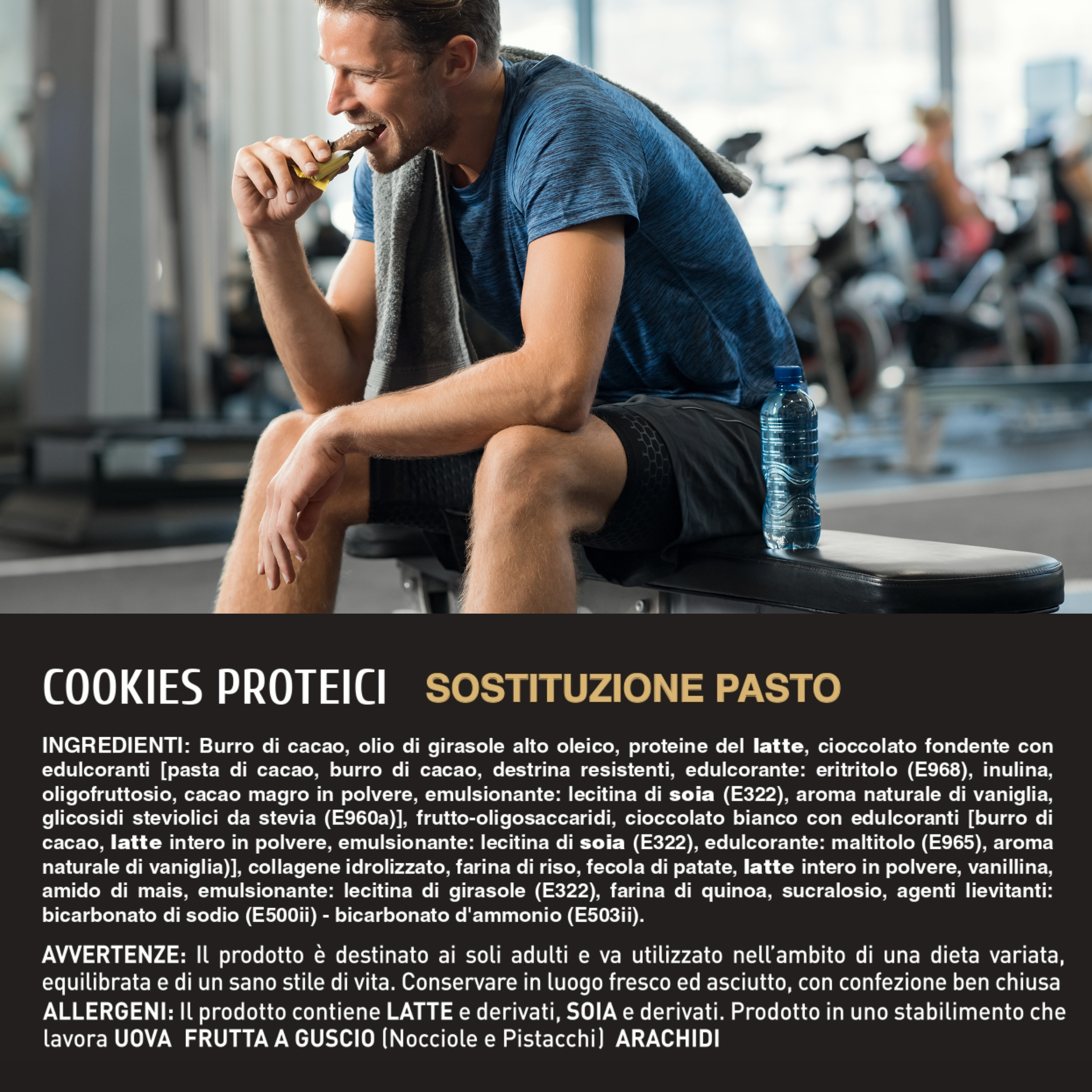 Mond 20 Cookie Proteici Cioccolato Bianco e Fondente da 25 gr - Cookie Sostituto Pasto - Low Carb - Senza Glutine - Made In Italy - Qualità Top