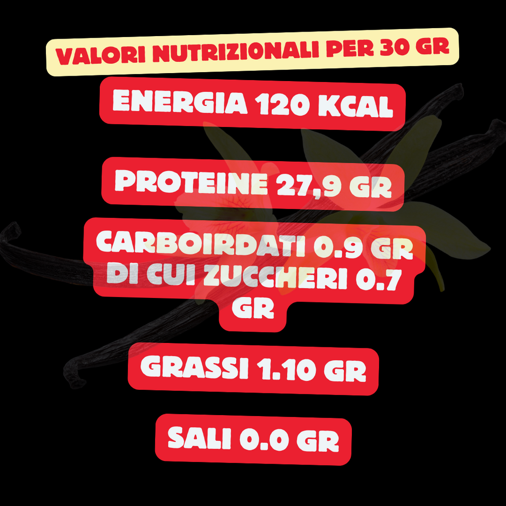 Mond Proteina Isolata alla Vaniglia - Senza Glutine e a Ridottissimo contenuto di Lattosio - Senza Coloranti e Conservanti - Altissima solubilità e digeribilità - 750 gr