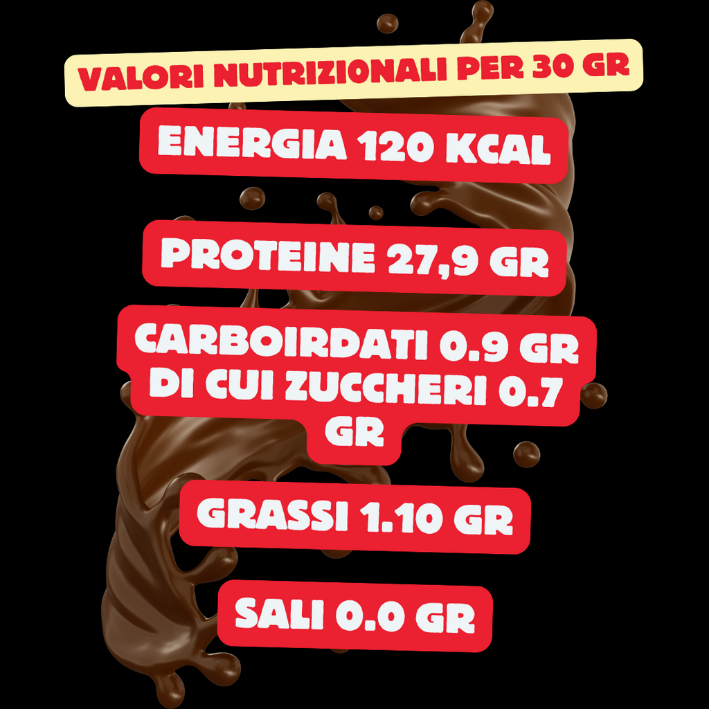 Mond Proteina Isolata al Cacao - Senza Glutine e a Ridottissimo contenuto di Lattosio - Senza Coloranti e Conservanti - Altissima solubilità e digeribilità - 750 gr