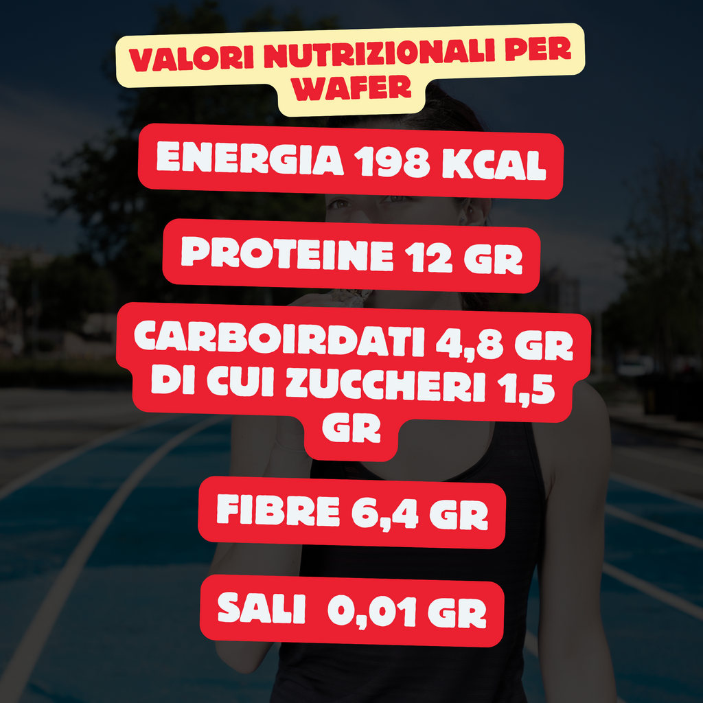 Mond 14 Wafer Proteici Caramello Salato da 40 gr - Wafer Sostituto Pasto - Low Carb - Senza Glutine - Made In Italy - Qualità Top
