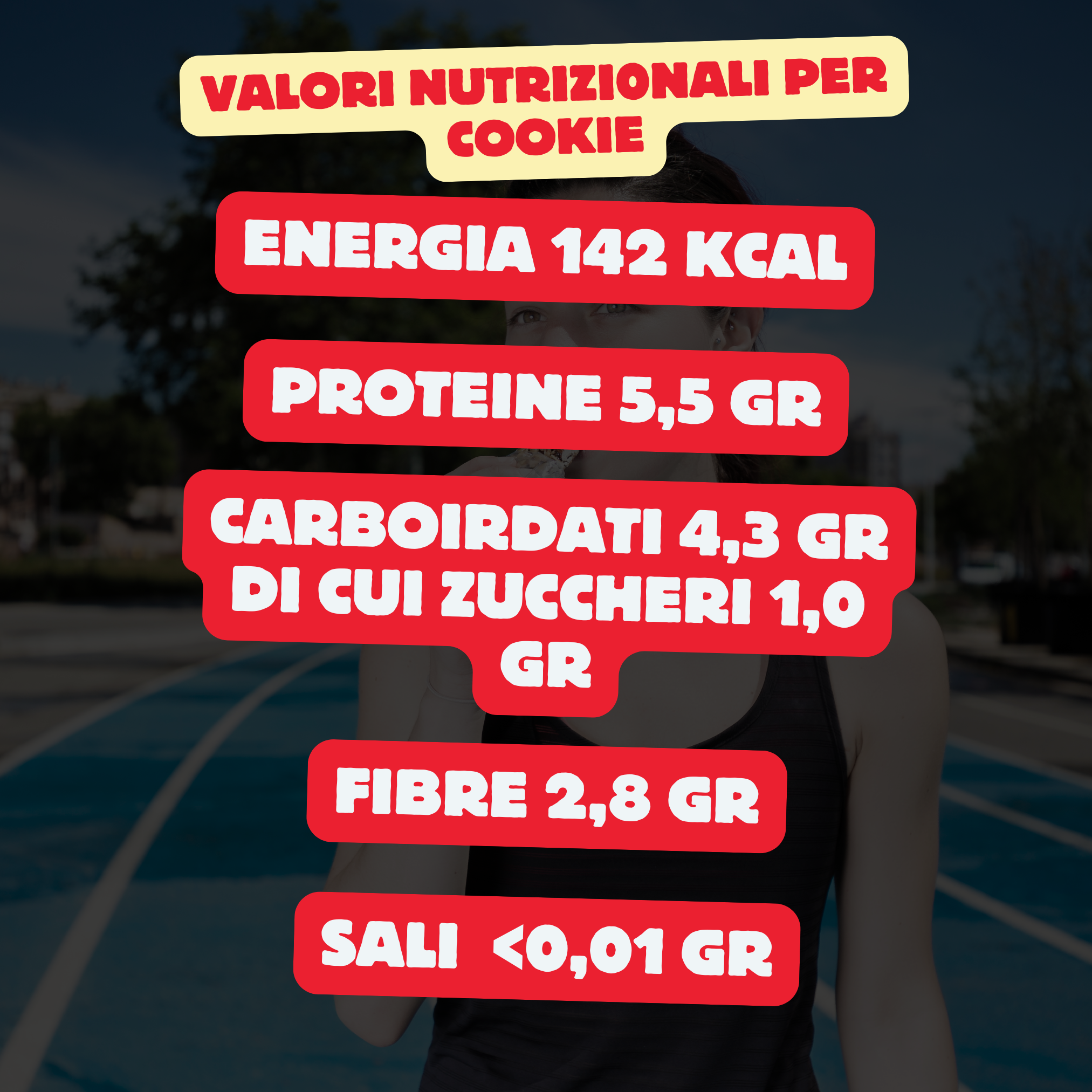 Mond 20 Cookie Proteici Arachidi e Cioccolato da 25 gr - Cookie Sostituto Pasto - Low Carb - Senza Glutine - Made In Italy - Qualità Top